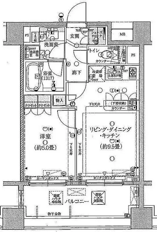 プライア渋谷 13階階 間取り