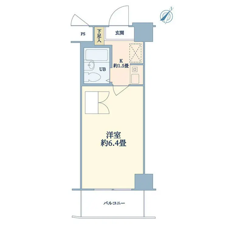 メゾンミール元住吉 4階階 間取り