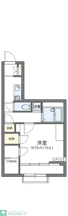 レオパレスおおどり 2階階 間取り