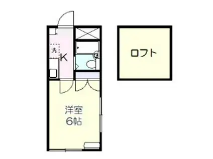 グッドスリー(1K/1階)の間取り写真