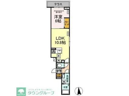 ASSET-COURT花小金井南町(1LDK/2階)の間取り写真