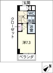 SUN STATE 東海(1K/1階)の間取り写真