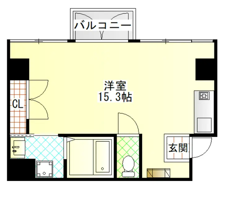 アーバンビュー本町 5階階 間取り