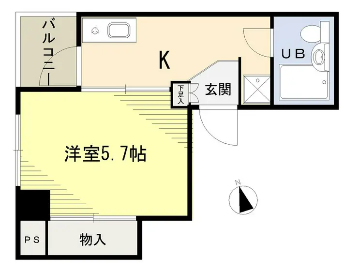 クレスト厚和 3階階 間取り