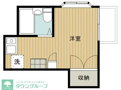 ヌーベル本石(ワンルーム/1階)の間取り写真