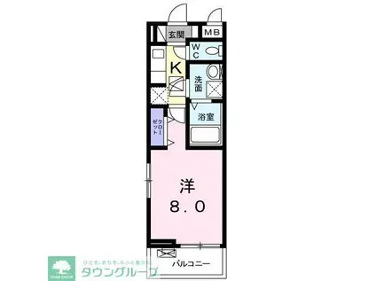 ボニート パンセ(1K/3階)の間取り写真