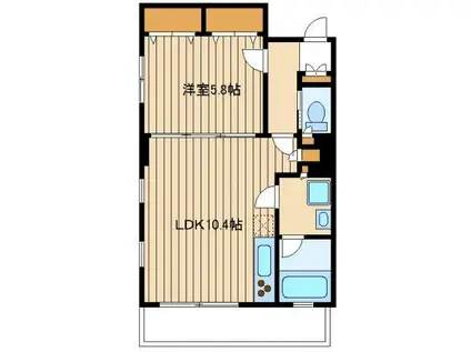 インペリアルガーデン宮園(1LDK/3階)の間取り写真