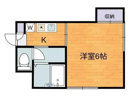 アーバン・クレスト(1K/1階)の間取り写真