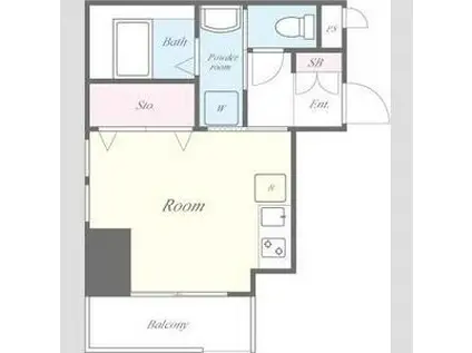 ラ・ルーシュ泉(ワンルーム/4階)の間取り写真