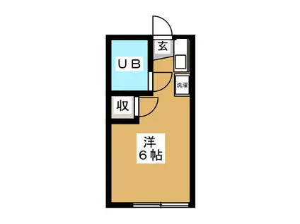 エステートアラカワ(ワンルーム/1階)の間取り写真