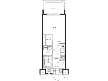 エンクレスト博多駅東(1K/12階)の間取り写真
