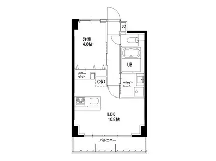 ラヴィベール(1LDK/3階)の間取り写真