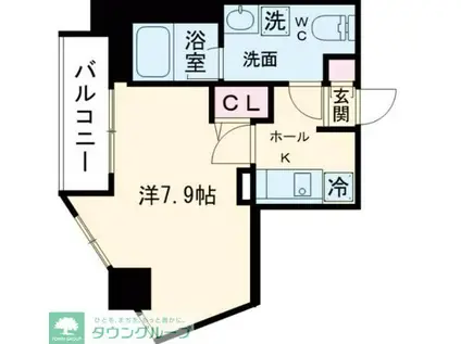 ティモーネ押上イースト(1K/5階)の間取り写真