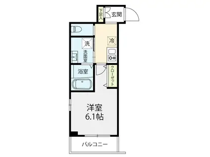 DUELO HIKARIGAOKA(1K/4階)の間取り写真