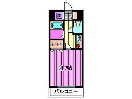 ジョーハイツ(1K/1階)の間取り写真