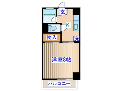 北一太田ビル(1K/2階)の間取り写真