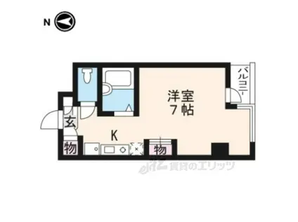 イク・アーバンハウス(ワンルーム/3階)の間取り写真