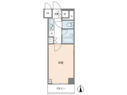 ルーブル東蒲田参番館(1K/3階)の間取り写真