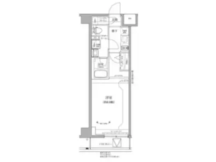 リルシア グランデ 川崎大師公園(1K/2階)の間取り写真