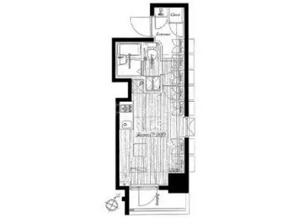 ビバリーホームズ池袋(1K/5階)の間取り写真