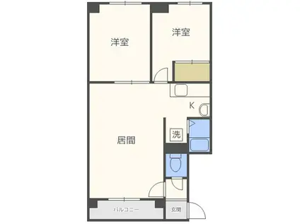 シティハウスMM(2LDK/3階)の間取り写真