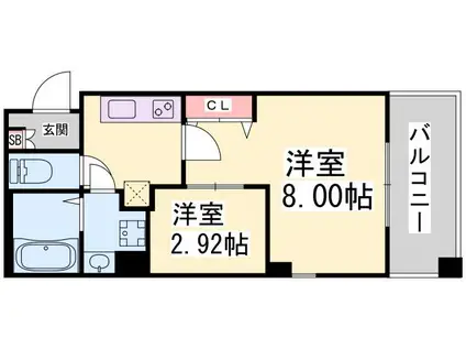 V-RENAISSANCE OTSUKACHOU(1LDK/3階)の間取り写真