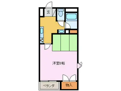 サンシャトー宝(1K/3階)の間取り写真