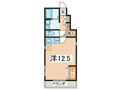 フォレスタ羽沢(ワンルーム/1階)の間取り写真