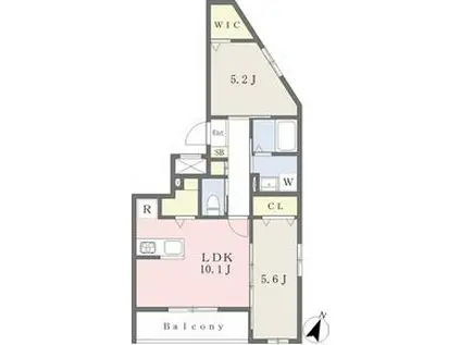 RESIDENCE DE 池下(2LDK/2階)の間取り写真