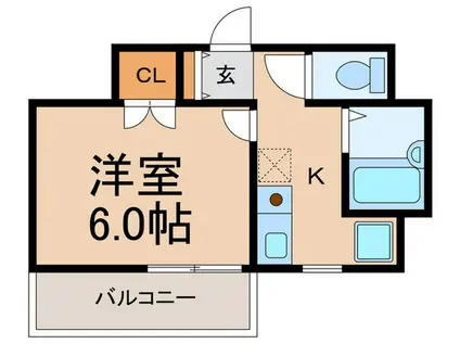 サンパレス世田谷(1K/1階)の間取り写真