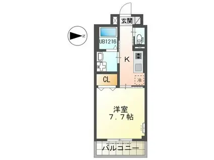 GR御器所(1K/3階)の間取り写真