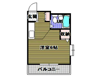 パウゼ河内長野駅前(1K/7階)の間取り写真