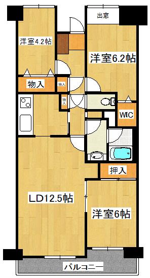 PLENDY市川大野(3LDK/3階)の間取り写真