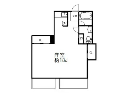 赤坂プリンセスピア(ワンルーム/6階)の間取り写真
