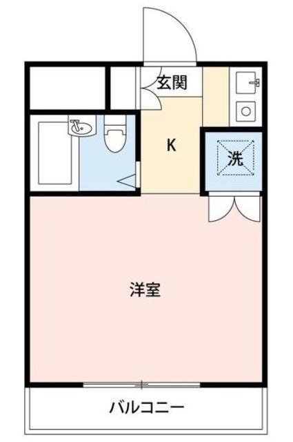 スリール西八王子(ワンルーム/2階)の間取り写真