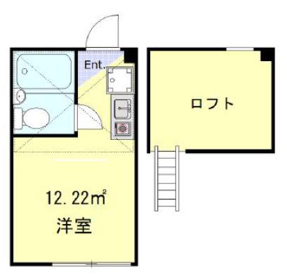 クレール上野(ワンルーム/1階)の間取り写真