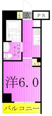 HYS綾瀬II(1K/12階)の間取り写真