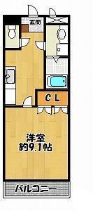 アンジェリック(1K/2階)の間取り写真