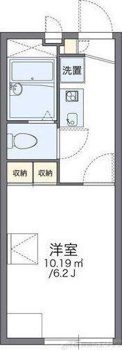 レオパレス千里山西(1K/2階)の間取り写真