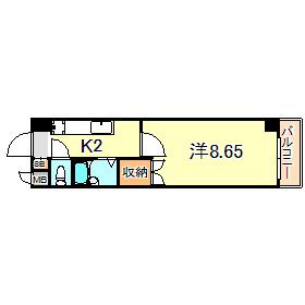 アートプラザ神戸西(1K/1階)の間取り写真