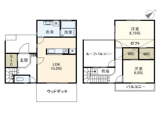 アベニールEST(2LDK/1階)の間取り写真