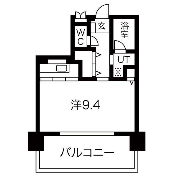 CASTELLO ASSO(1K/3階)の間取り写真