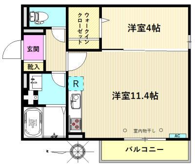 コンフォートさがみ野(1LDK/3階)の間取り写真