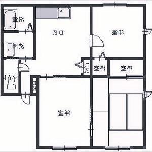 レトア網干(3DK/1階)の間取り写真