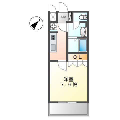LIEN-リアン-(1K/1階)の間取り写真