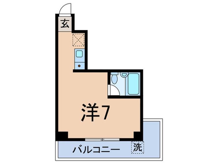 アネックスヒルズカミクラ(ワンルーム/3階)の間取り写真