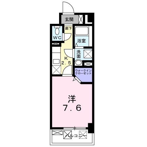 オリージャ ビルディング(1K/5階)の間取り写真