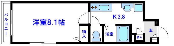 プライムメゾン日暮里(1K/2階)の間取り写真