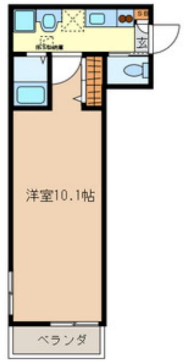 プレミール(1K/1階)の間取り写真