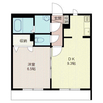 ラメゾン小豆沢(1LDK/1階)の間取り写真